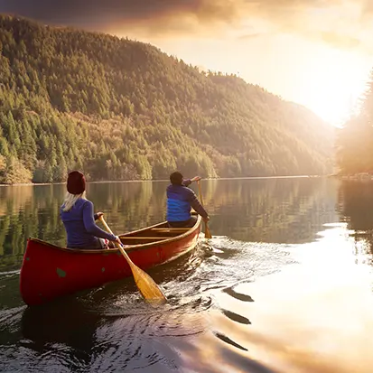 Au fil de l-eau en canoe paisible