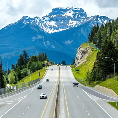 Sur la route des grands espaces